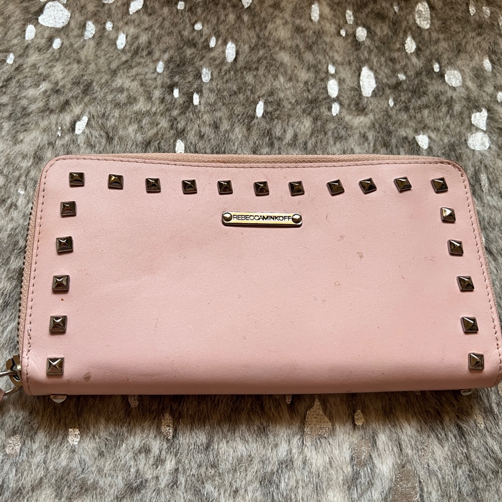 Rebecca Minkoff light pink wallet.